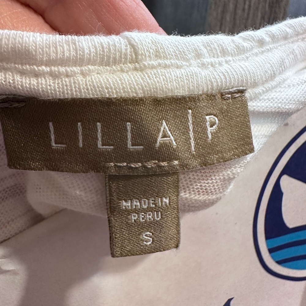 Cute lilla P white top size small - Picture 2 of 3